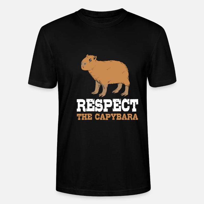 Capybara - Stanley/Stella Unisex Bio-T-Shirt CRAFTER - Schwarz