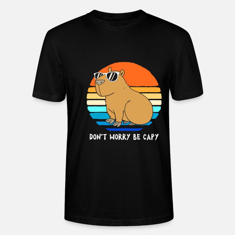 Capybara - Stanley/Stella Unisex Bio-T-Shirt CRAFTER - Schwarz