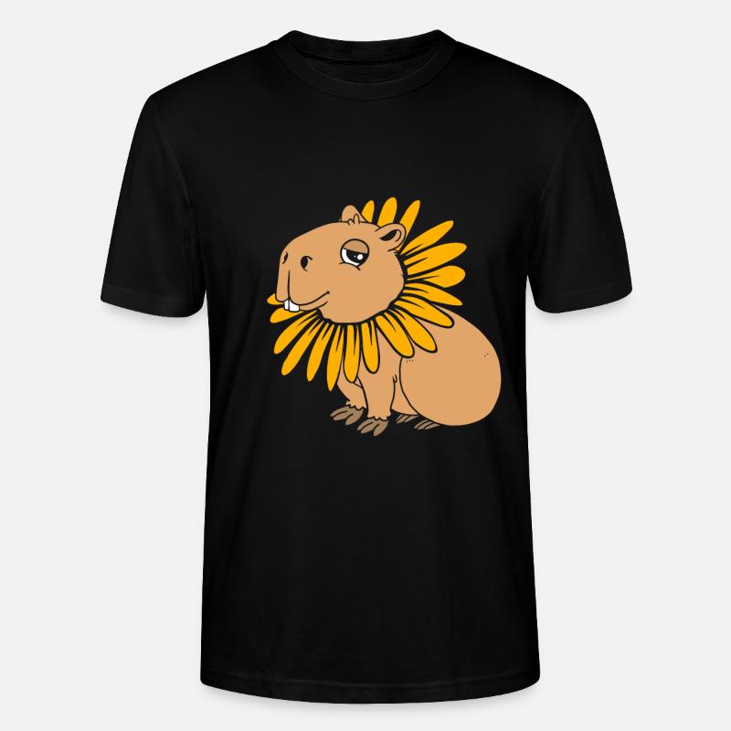 Capybara - Stanley/Stella Unisex Bio-T-Shirt CRAFTER - Schwarz