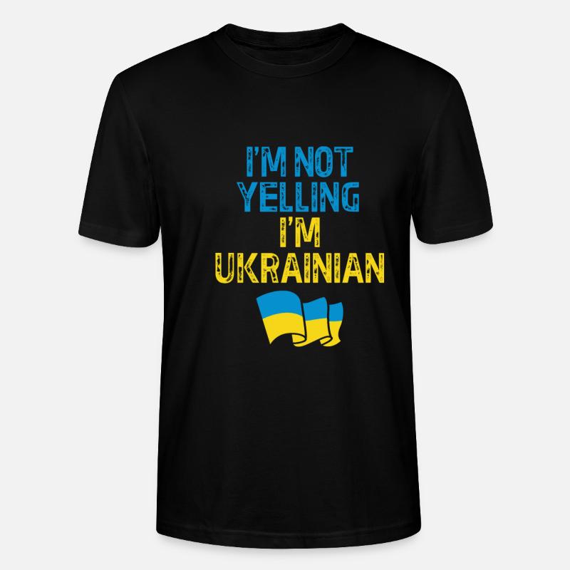 Ukraine - Stanley/Stella Unisex Bio-T-Shirt CRAFTER - Schwarz