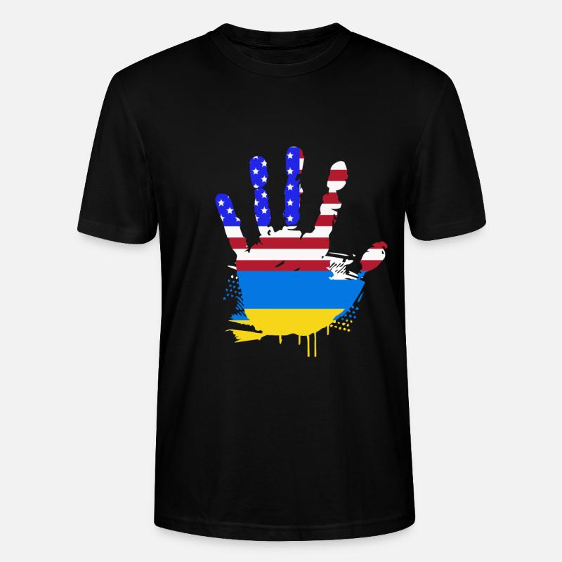 Ukraine - Stanley/Stella Unisex Bio-T-Shirt CRAFTER - Schwarz