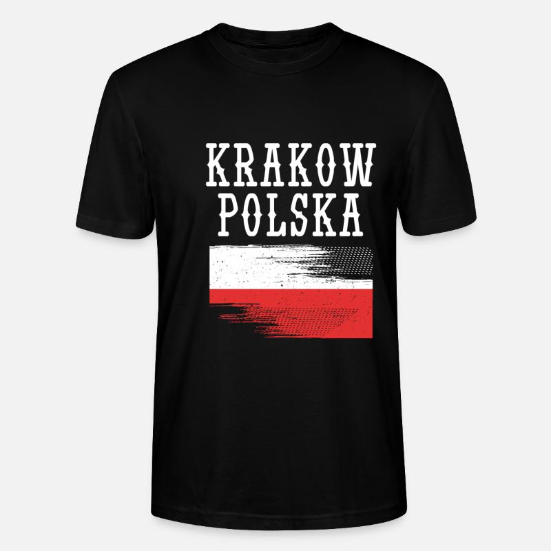 Pologne Polonais - T-shirt bio CRAFTER Stanley Stella Unisexe - noir