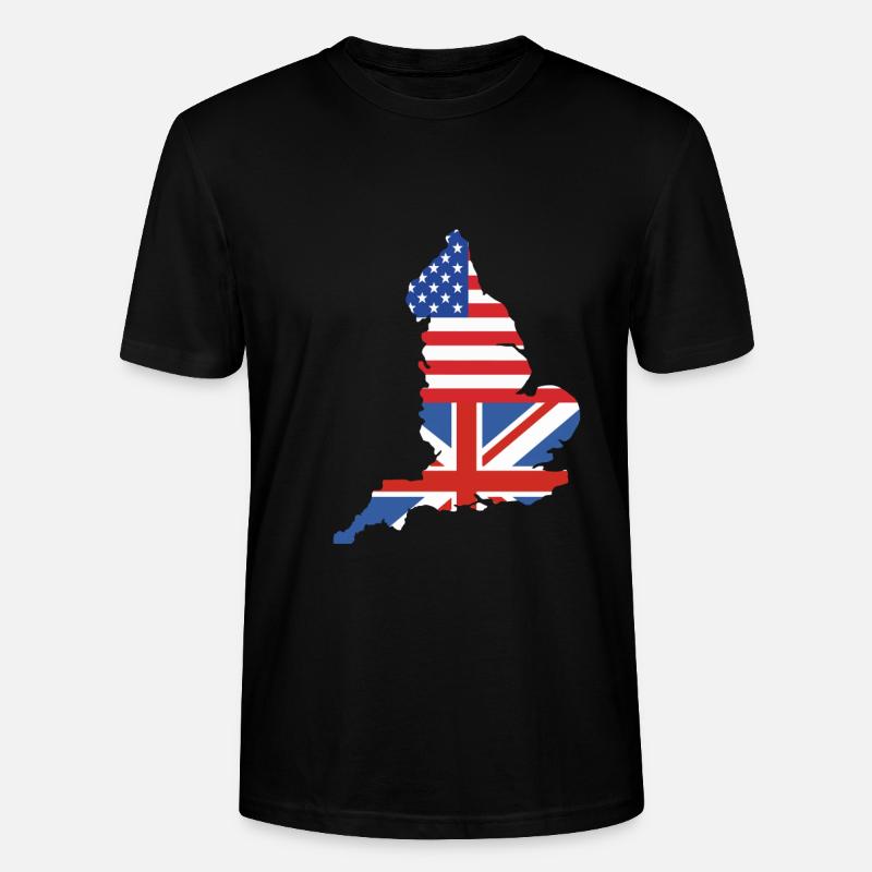 Angleterre Anglais - T-shirt bio CRAFTER Stanley Stella Unisexe - noir