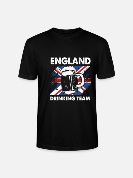 England English - Stanley/Stella CRAFTER Unisex Organic T-Shirt - black