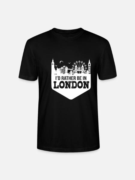 England English - Stanley/Stella CRAFTER Unisex Organic T-Shirt - black