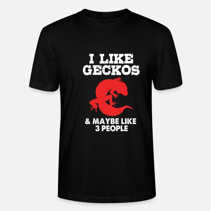 Leopard Gecko - Stanley/Stella Unisex Bio-T-Shirt CRAFTER - Schwarz