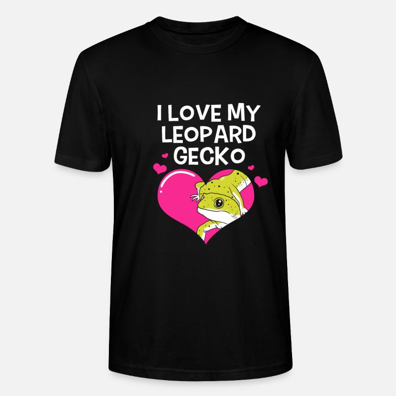 Leopard Gecko - Stanley/Stella Unisex Bio-T-Shirt CRAFTER - Schwarz