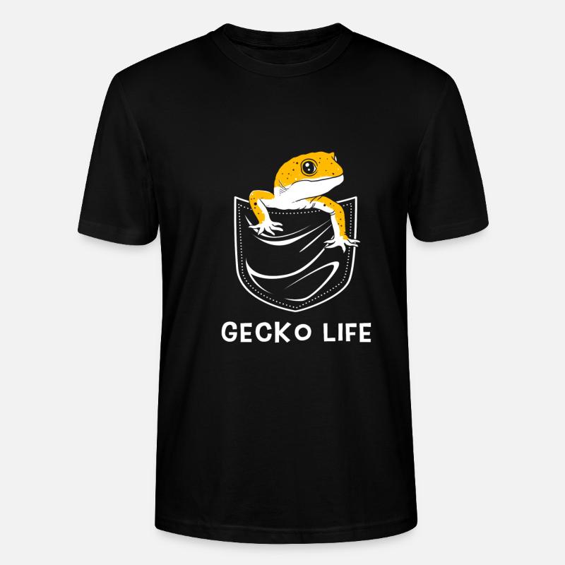 Leopard Gecko - Stanley/Stella Unisex Bio-T-Shirt CRAFTER - Schwarz