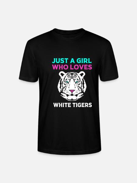 White Tiger - Stanley/Stella CRAFTER Unisex Organic T-Shirt - black