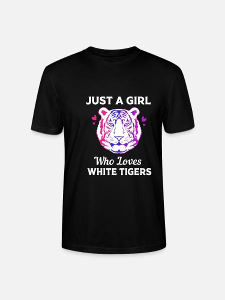 White Tiger - Stanley/Stella CRAFTER Unisex Organic T-Shirt - black