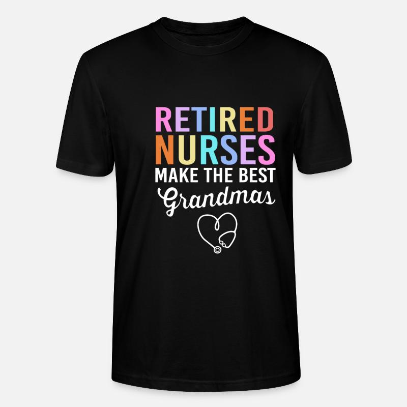 Krankenschwester Rente - Stanley/Stella Unisex Bio-T-Shirt CRAFTER - Schwarz