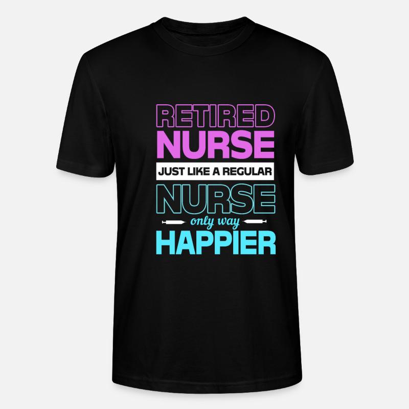 Krankenschwester Rente - Stanley/Stella Unisex Bio-T-Shirt CRAFTER - Schwarz