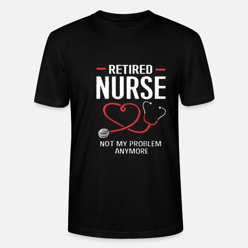 Krankenschwester Rente - Stanley/Stella Unisex Bio-T-Shirt CRAFTER - Schwarz