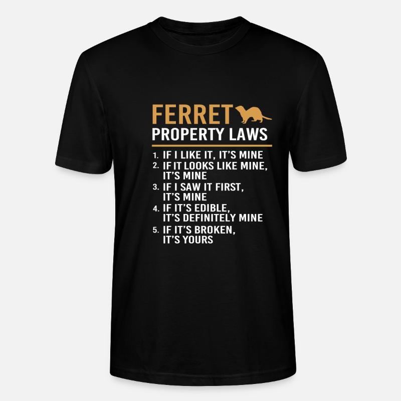 Frettchen - Stanley/Stella Unisex Bio-T-Shirt CRAFTER - Schwarz