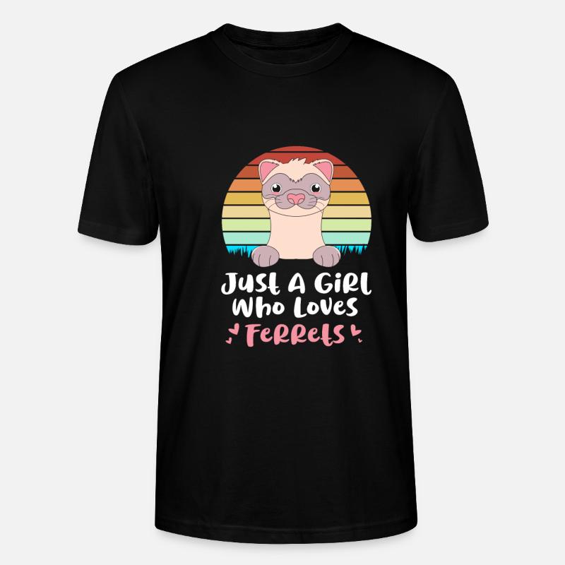Frettchen - Stanley/Stella Unisex Bio-T-Shirt CRAFTER - Schwarz