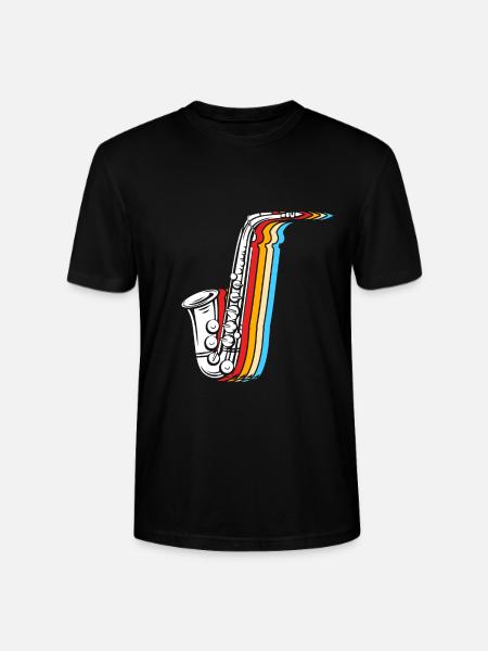 Saxophon Saxophonist - Stanley/Stella Unisex Bio-T-Shirt CRAFTER - Schwarz