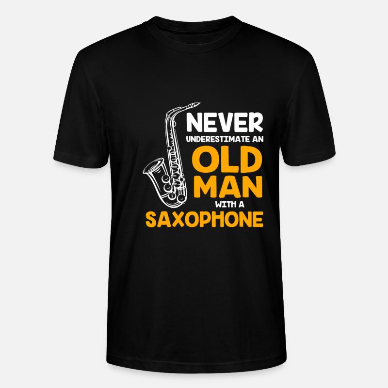 Saxophon Saxophonist - Stanley/Stella Unisex Bio-T-Shirt CRAFTER - Schwarz