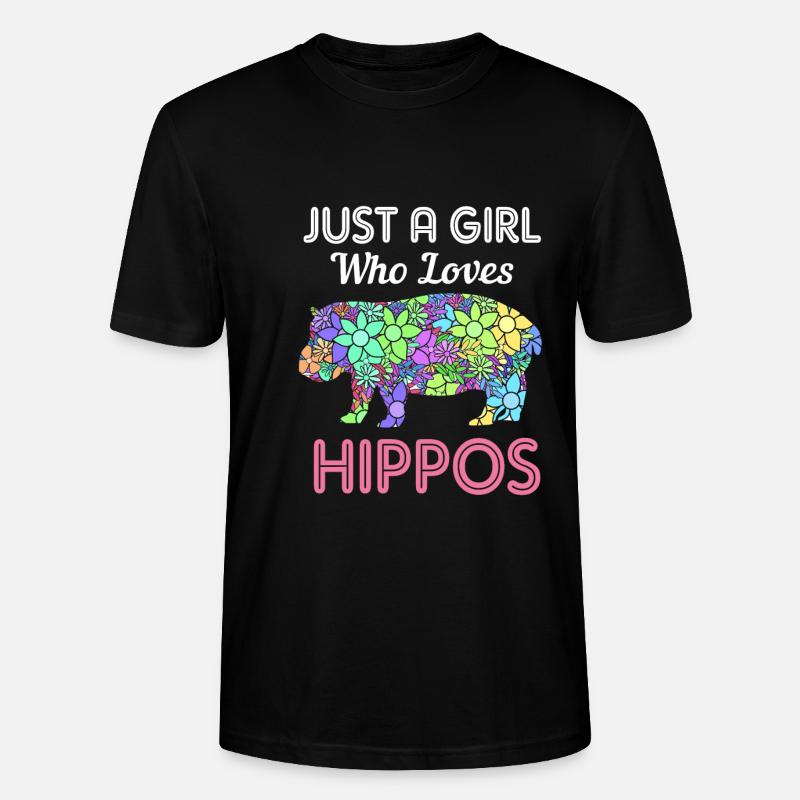 Nilpferd - Stanley/Stella Unisex Bio-T-Shirt CRAFTER - Schwarz