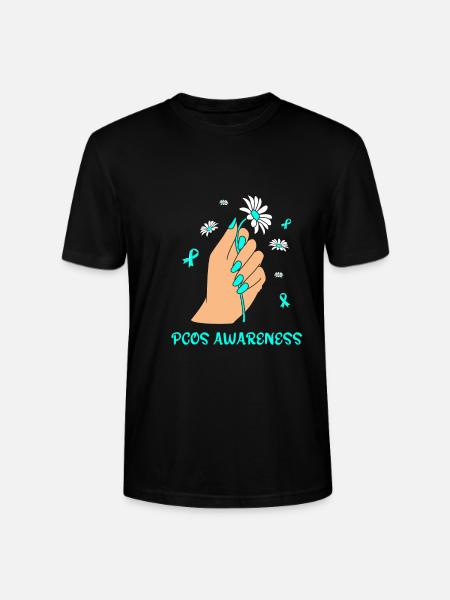 Pcos Awareness - Stanley/Stella CRAFTER Unisex Organic T-Shirt - black