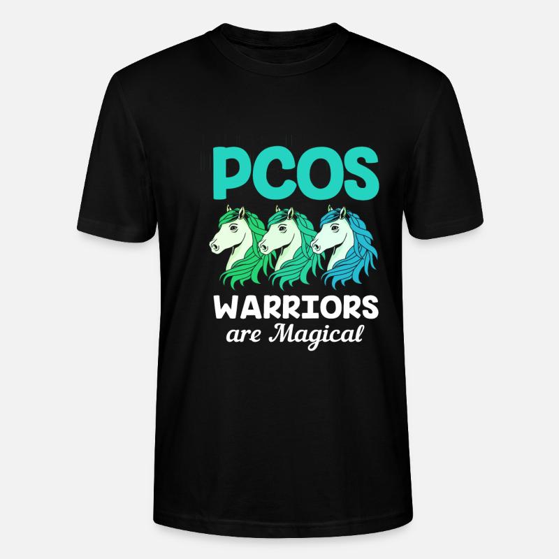 Pcos-Bewusstsein - Stanley/Stella Unisex Bio-T-Shirt CRAFTER - Schwarz