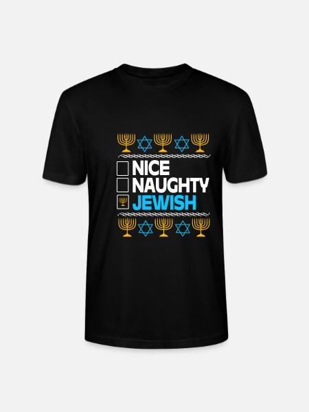 Hanukkah - Stanley/Stella CRAFTER Unisex Organic T-Shirt - black