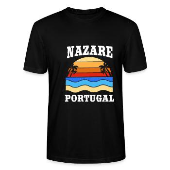 Portugal - T-shirt bio CRAFTER Stanley Stella Unisexe - noir - Devant - Alina (178cm) & Michal (187cm)