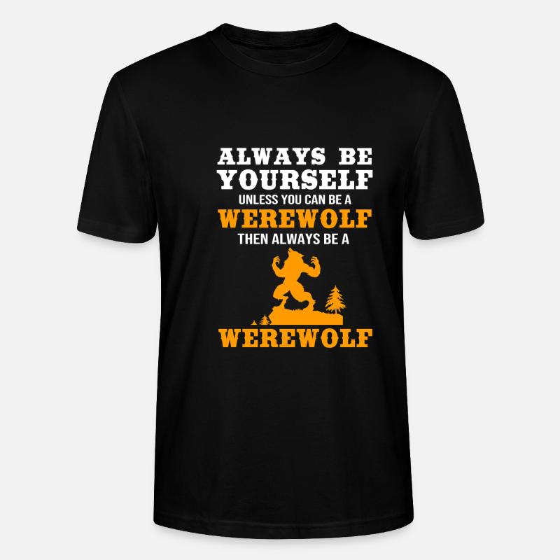 Werwolf - Stanley/Stella Unisex Bio-T-Shirt CRAFTER - Schwarz