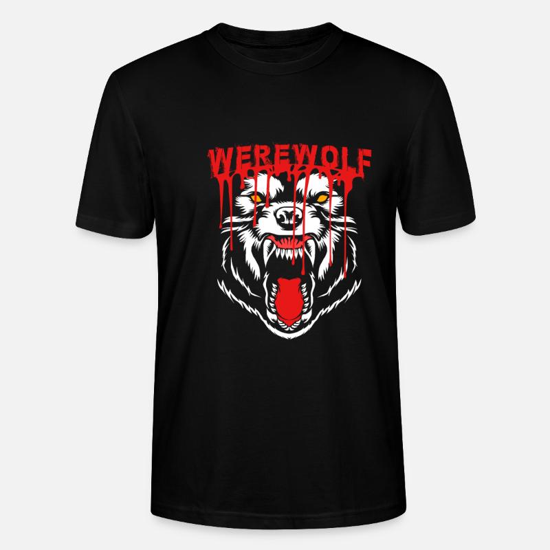 Werwolf - Stanley/Stella Unisex Bio-T-Shirt CRAFTER - Schwarz