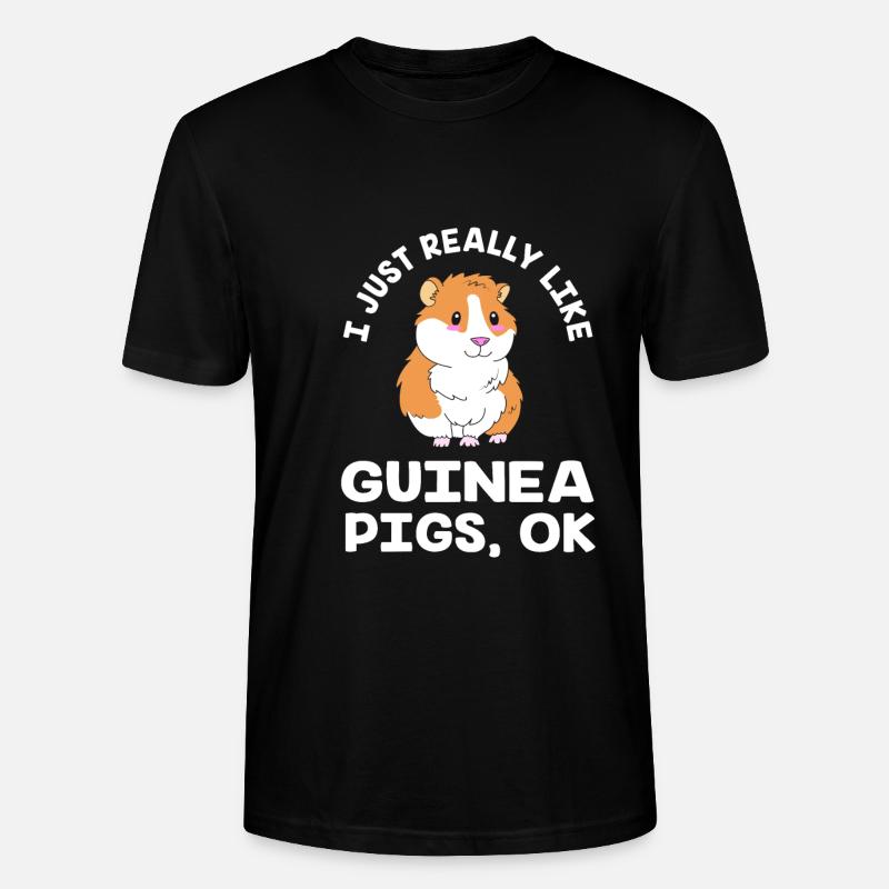 Meerschweinchen - Stanley/Stella Unisex Bio-T-Shirt CRAFTER - Schwarz