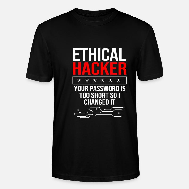Cybersecurity Cyber Programmierer Hacker - Stanley/Stella Unisex Bio-T-Shirt CRAFTER - Schwarz