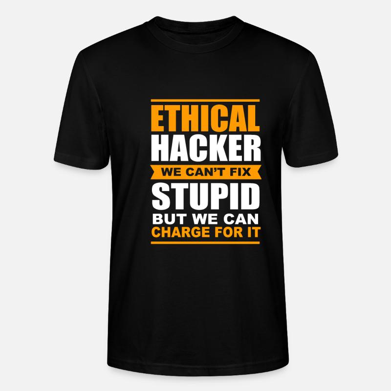 Cybersecurity Cyber Programmer Hacker - Stanley/Stella CRAFTER Unisex Organic T-Shirt - black