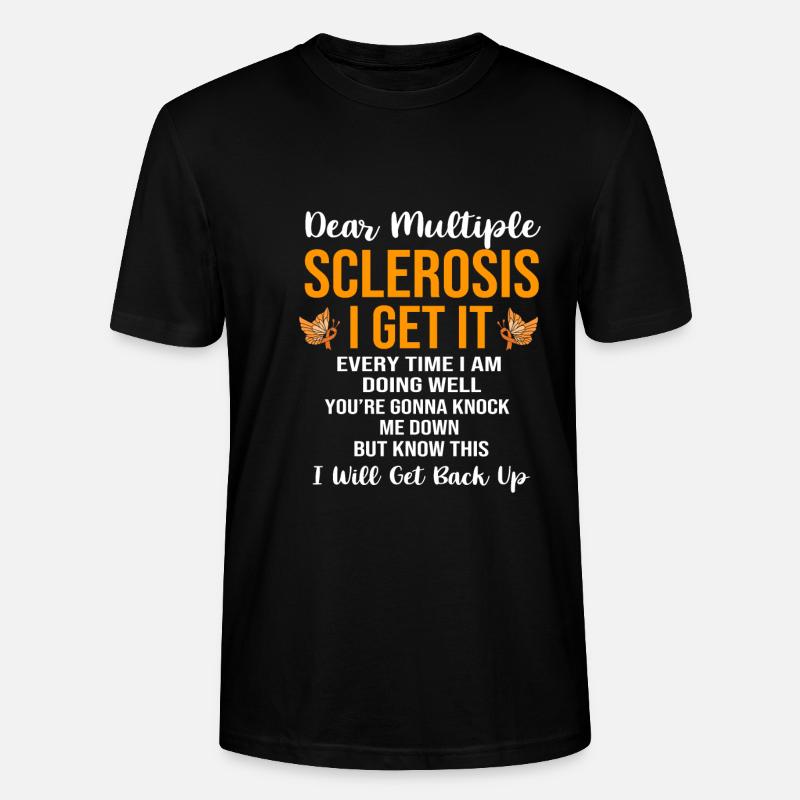 Multiple Sclerosis MS - Stanley/Stella CRAFTER Unisex Organic T-Shirt - black