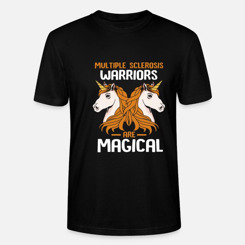 Multiple Sclerosis MS - Stanley/Stella CRAFTER Unisex Organic T-Shirt - black