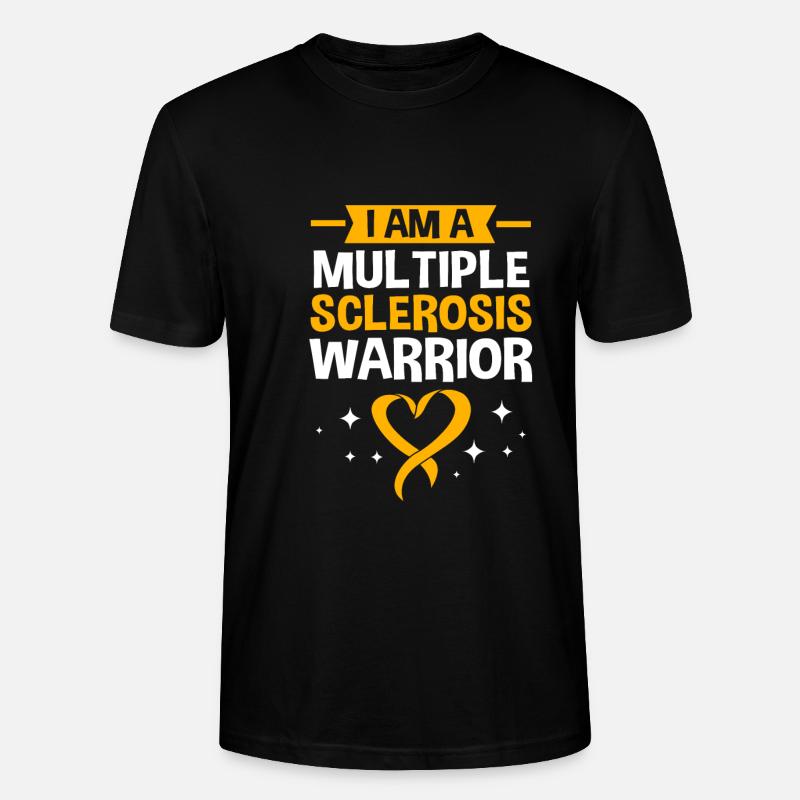 Multiple Sclerosis MS - Stanley/Stella CRAFTER Unisex Organic T-Shirt - black