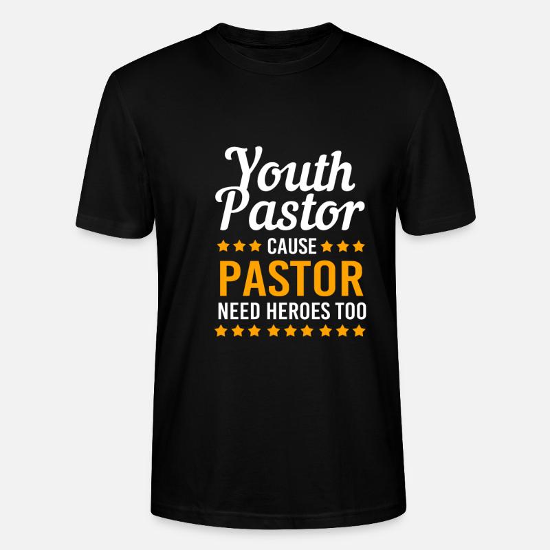 Pasteur des jeunes - T-shirt bio CRAFTER Stanley Stella Unisexe - noir