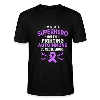 Autoimmune disease - Stanley/Stella CRAFTER Unisex Organic T-Shirt - black - Front - Alina (178cm) & Michal (187cm)