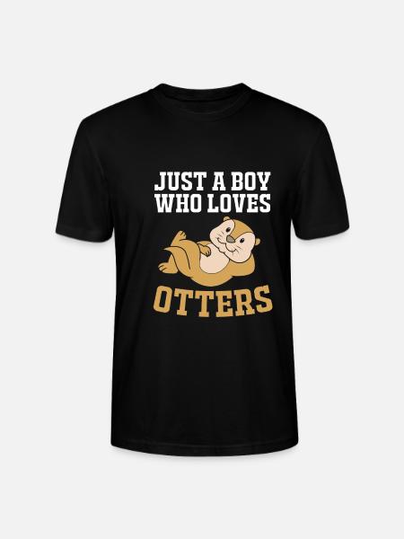 Otter - Stanley/Stella CRAFTER Unisex Organic T-Shirt - black