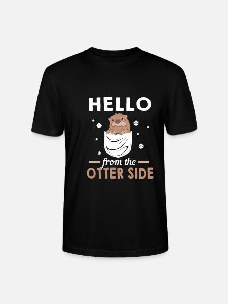 Otter - Stanley/Stella CRAFTER Unisex Organic T-Shirt - black