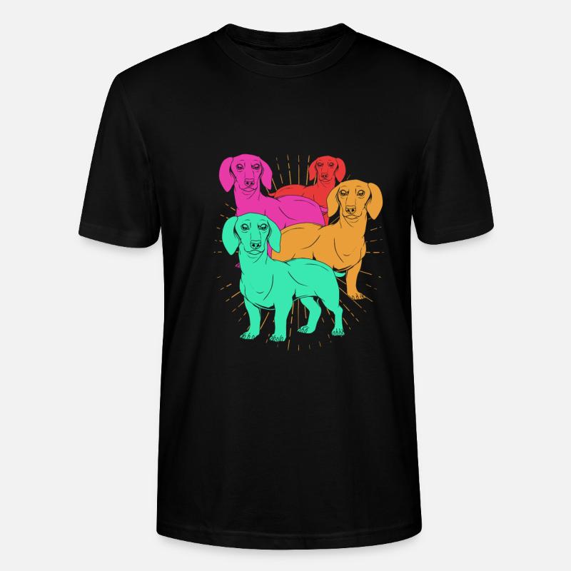 Dackel - Stanley/Stella Unisex Bio-T-Shirt CRAFTER - Schwarz