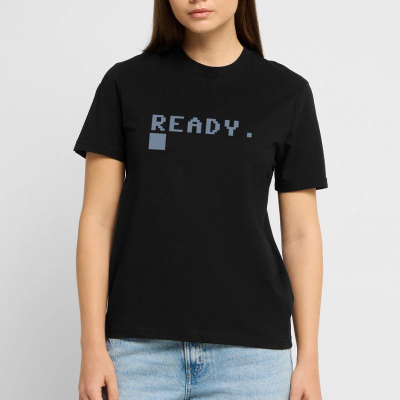 C64 Ready Nerd Computer Retro Geschenk Idee Stanley/Stella Unisex Bio-T-Shirt CRAFTER
