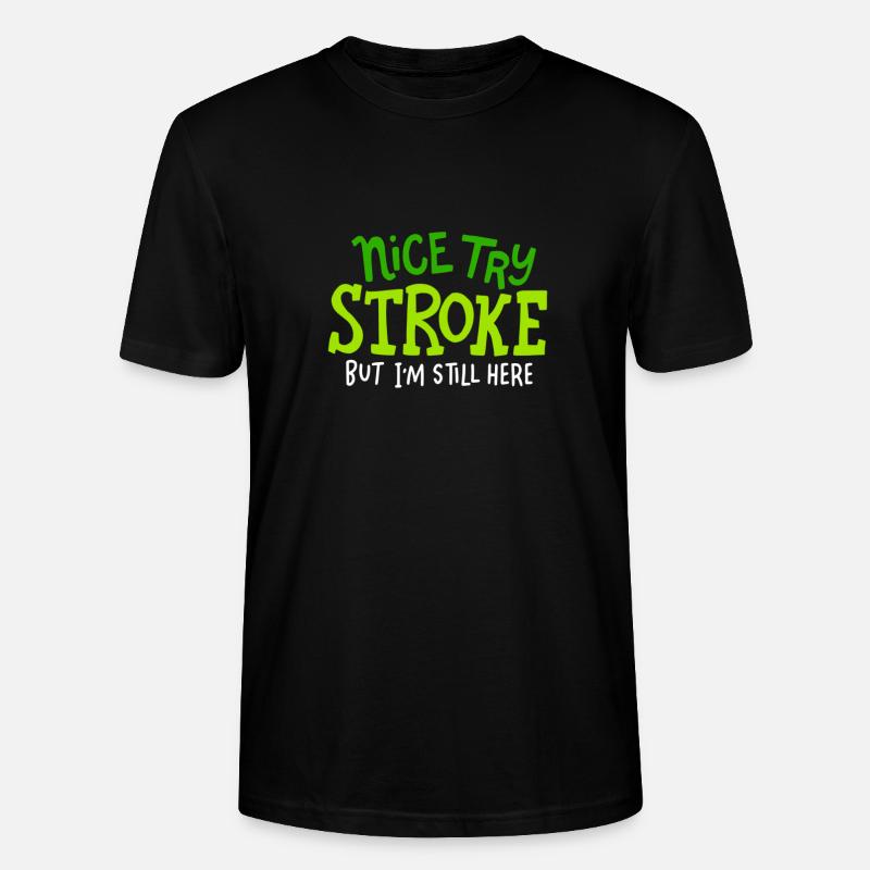 Schlaganfall-überlebende Geschenkidee Netter - Stanley/Stella Unisex Bio-T-Shirt CRAFTER - Schwarz