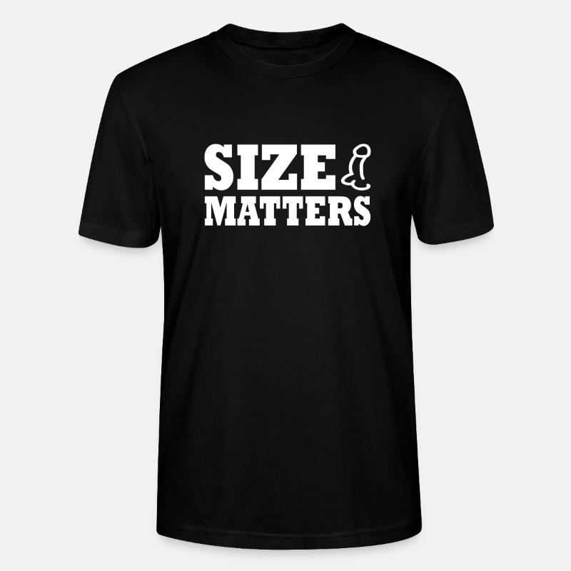 Penis size matters - Stanley/Stella Unisex Bio-T-Shirt CRAFTER - Schwarz