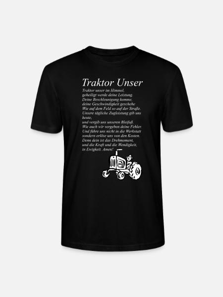 Traktor Unser Trecker - Stanley/Stella Unisex Bio-T-Shirt CRAFTER - Schwarz