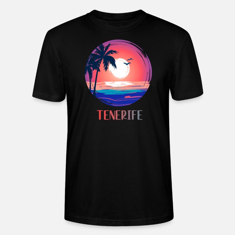 Teneriffa - Stanley/Stella Unisex Bio-T-Shirt CRAFTER - Schwarz