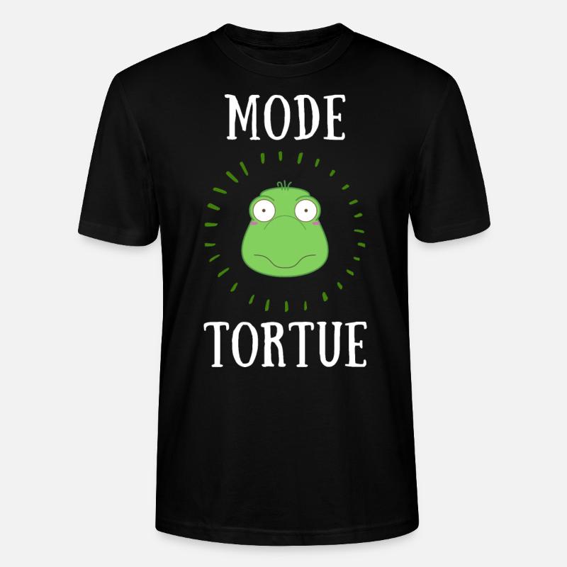 mode tortue - T-shirt bio CRAFTER Stanley Stella Unisexe - noir