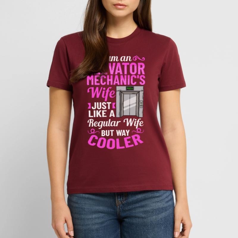 Elevator Elevator System Technician Woman Elevator Elevator Stanley/Stella CRAFTER Unisex Organic T-Shirt