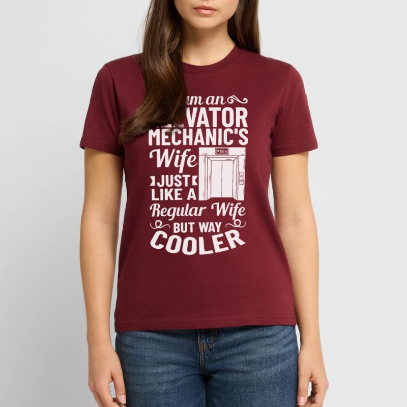 Elevator Elevator System Technician Woman Elevator Elevator Stanley/Stella CRAFTER Unisex Organic T-Shirt