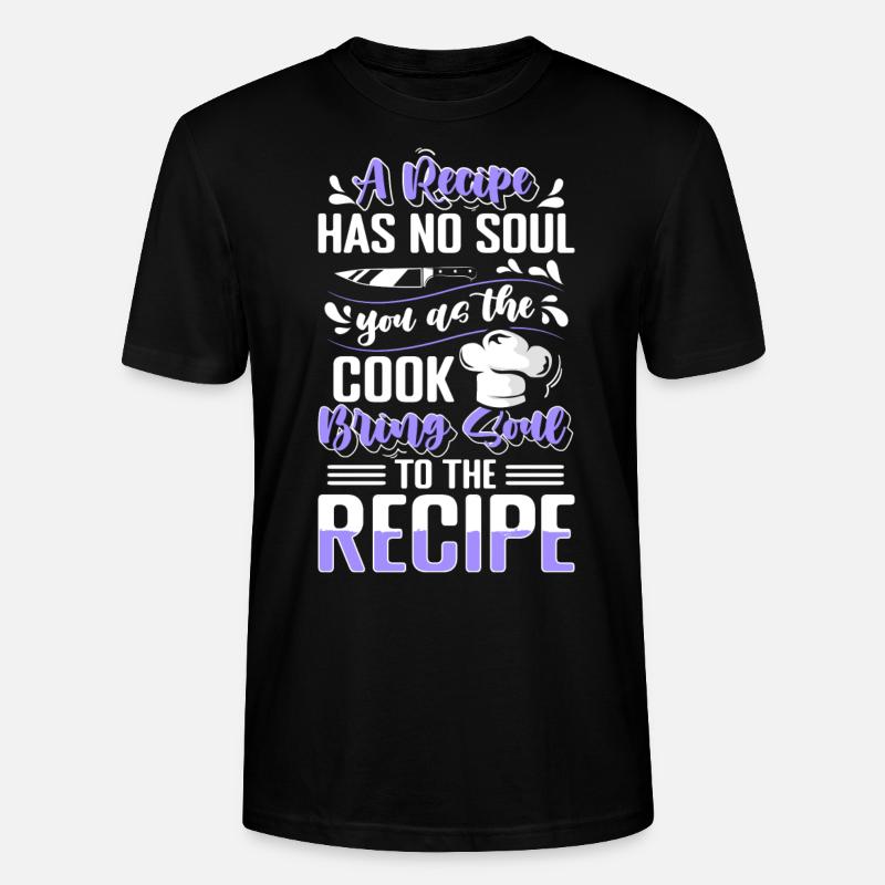 Kochen Chef Kochlöffel - Stanley/Stella Unisex Bio-T-Shirt CRAFTER - Schwarz
