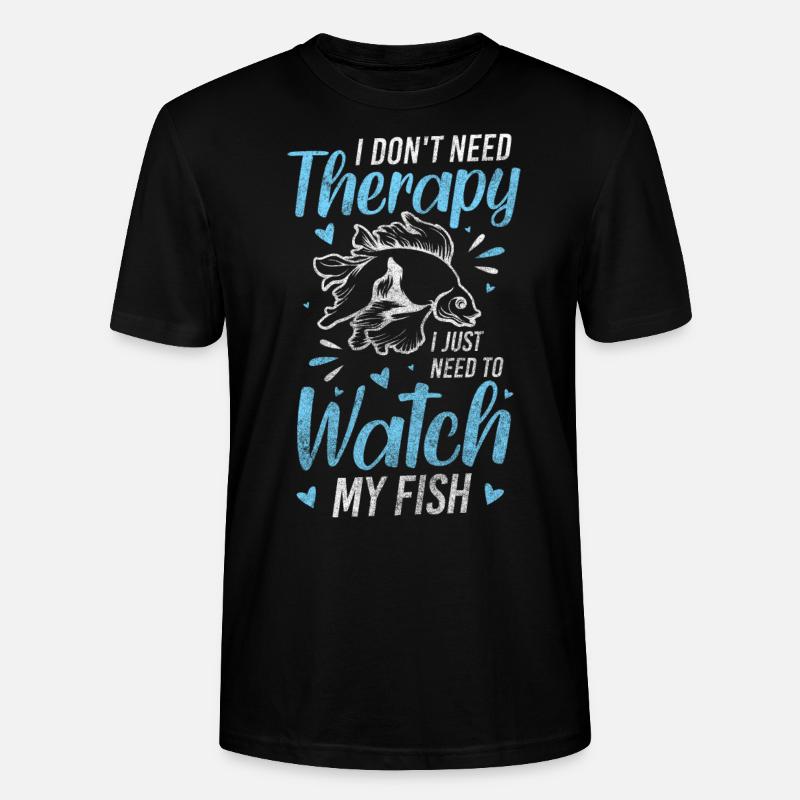 Fish Hobby Algae Goldfish - Stanley/Stella CRAFTER Unisex Organic T-Shirt - black