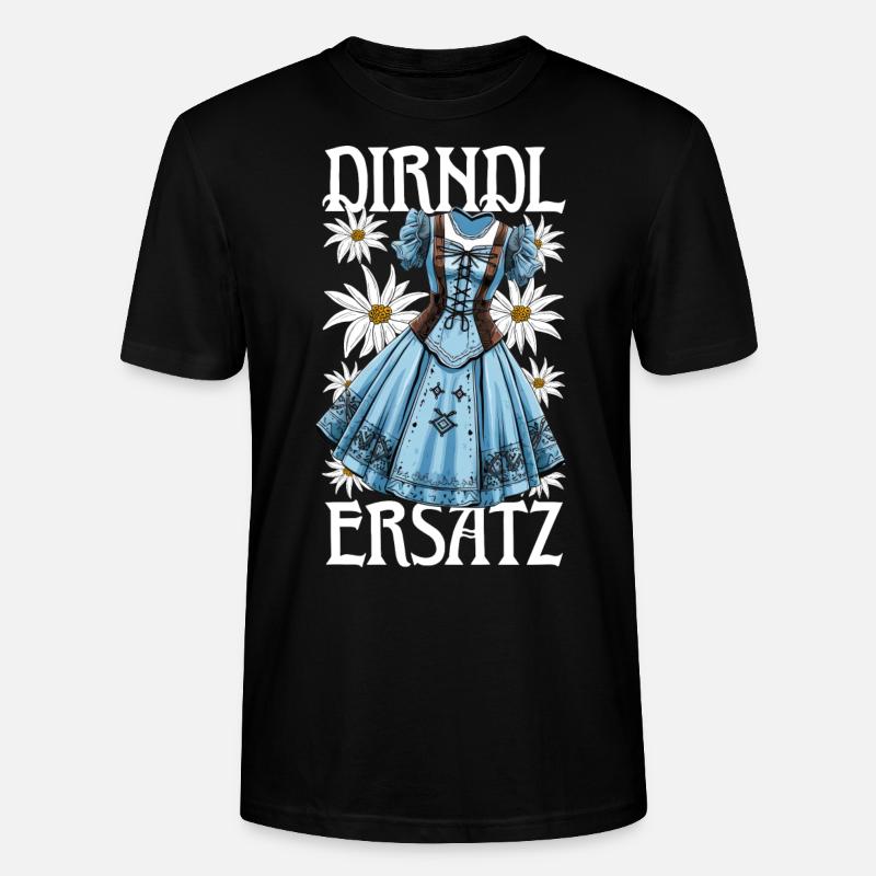 Dirndl Ersatz - Stanley/Stella Unisex Bio-T-Shirt CRAFTER - Schwarz